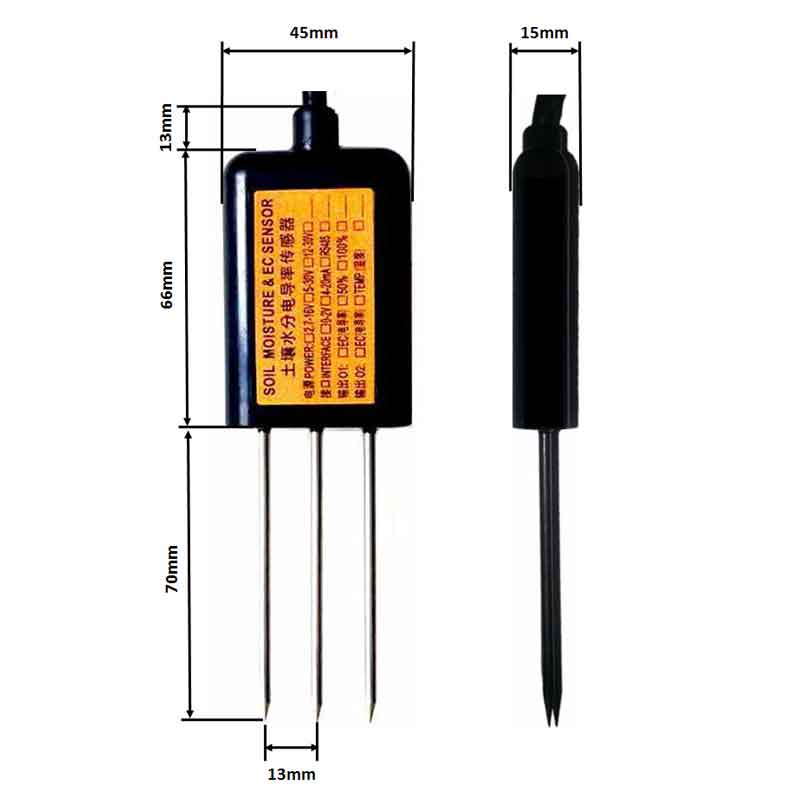 土壤溫濕鹽傳感器介紹